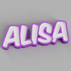 NAMELED ALISA - LED LAMP WITH NAME