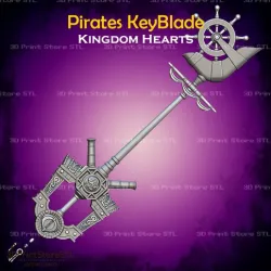 Pirates Key Blade From Kingdom Hearts - Fan Art 3D print model