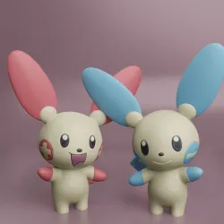 Pokemon - Plusle and Minun