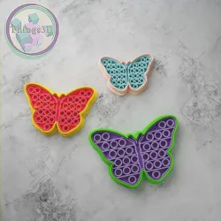 POP IT COOKIE CUTTERS butterfly