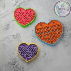 POP IT COOKIE CUTTERS heart