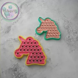 POP IT COOKIE CUTTERS unicorn