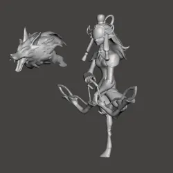 Porcelain Kindred 3D Model