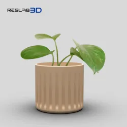 POT VASE - WITH GRADIENT SURFACE PATTERN