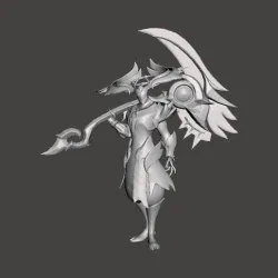 Prestige Nightbringer Kayn - Rhaast form 3D Model