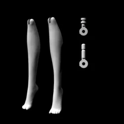 Replacement lower legs for Monster High female dolls (articulated)