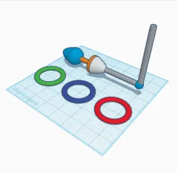 Ring toss butt plug