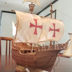 Santa Maria Flag Ship: Scale Model Kit Sailing Ship