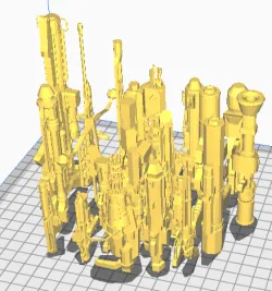 Sci-Fi Space Conflict Guns