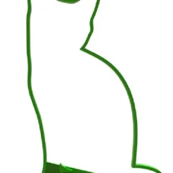 Simple cat shaped cookie cutter