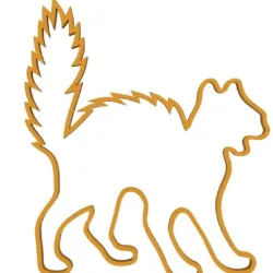 Simple cat shaped cookie cutter