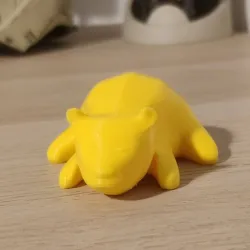 Sleeping fat gummy bear