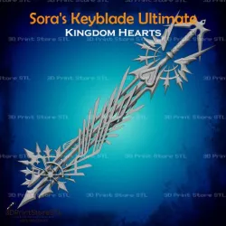 Sora Keyblade Ultima From Kingdom Hearts - Fan Art 3D print model
