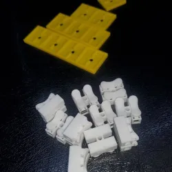 Spring clamp terminal trays