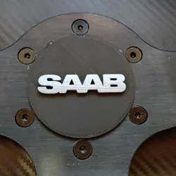 Steering wheel emblem Saab