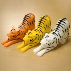 Stretching cute tiger