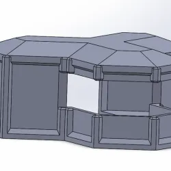 tank bunker for 6mm wargame