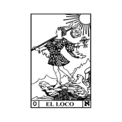 Tarot / Black and White / The Madman