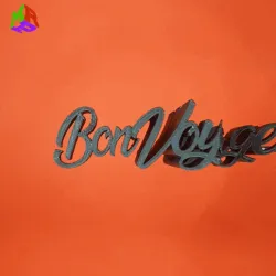 Text Flip - Bon Voyage