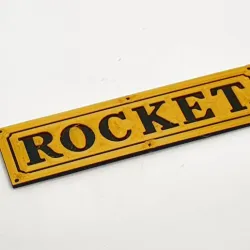 THE STEAM LOCOMOTIVE PLATE: THE 'ROCKET'.
