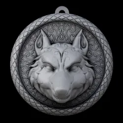 The Witcher Wolf necklace (two versions)