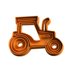 tractor cookie cutter cutting - cookie cutter stl