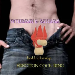Triple "Fasion Fire" cock and Balls squeezing Ring - Scrotum constrict cage - interlock clench Testicles Bondage rpb-74 3d print cnc