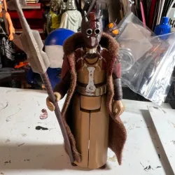 TUSKEN CHIEF, TUSKEN RAIDER, SANDPERSON VINTAGE CUSTOM STAR WARS ACTION FIGURE, THE BOOK OF BOBA FETT, KENNER 3.75", CUSTOM 1/18 FIGURE