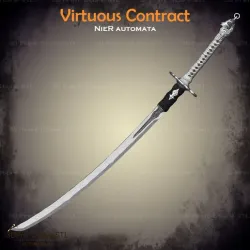 Virtuous Contract Sword From Nier Reincarnationr - Fan Art 3D print model