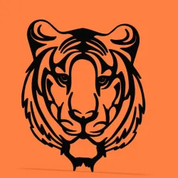 Wall Tiger decor