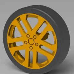 Wheel - Orange Toy Car