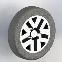Wheel - Toy police car