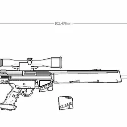 1/12 PSG-1 Sniper Rifle