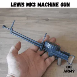 1/4 scale LEWIS MK3 machine gun