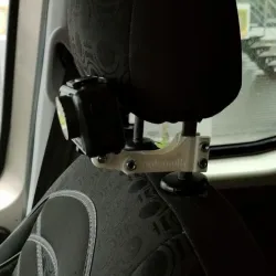 12 MM car headrest mount for action cameras / Aksiyon kameralar için araç koltuk başlık aparatı