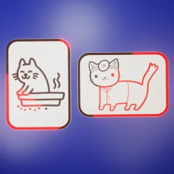 2 CAT BATH POSTERS