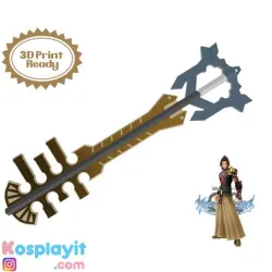 50" Terra End of Earth Keyblade 3D Model - 3D print Ready - For 3D Printing - Ends of Earth Keyblade - Terra Cosplay - Kingdom Hearts