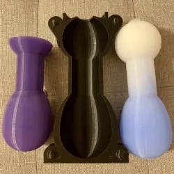 Adult Toy Mold - Trailer Hitch Buttplug in Silicon
