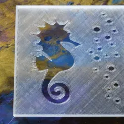 Airbrush Stencil Seahorse