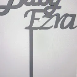 Baby Ezra Cake Topper
