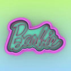 BARBIE LOGO COOKIE CUTTER - BARBIE LOGO COOKIE CUTTER