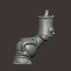 Bart simpson butt pendant