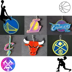 Basketball Team Key Rings