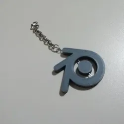 Blender logo keychain