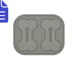 Bone Dog Poop Holder Silicone Mold Tray