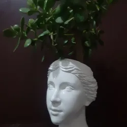 bust woman pot planter