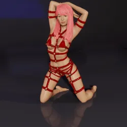 Carla - Harness (Includes topless & nude versions)