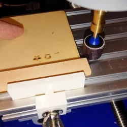 CNC router table simple edge fence