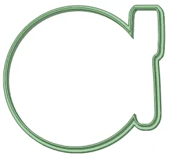Cookie cutter dinner plate