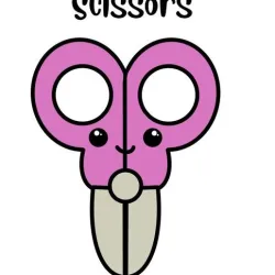 Cookie cutter scissors